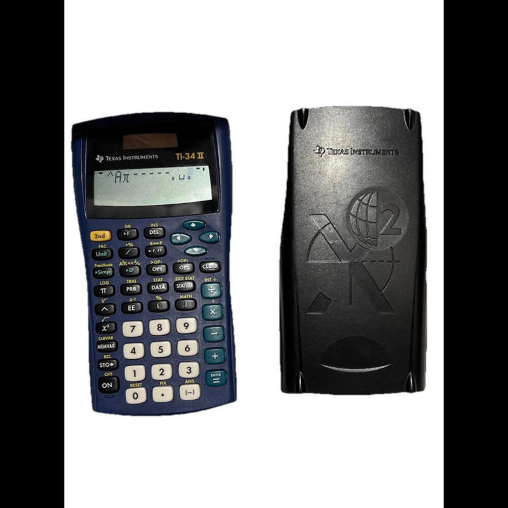 Texas Instruments TI-34 II Scientific Calculator Tested Working